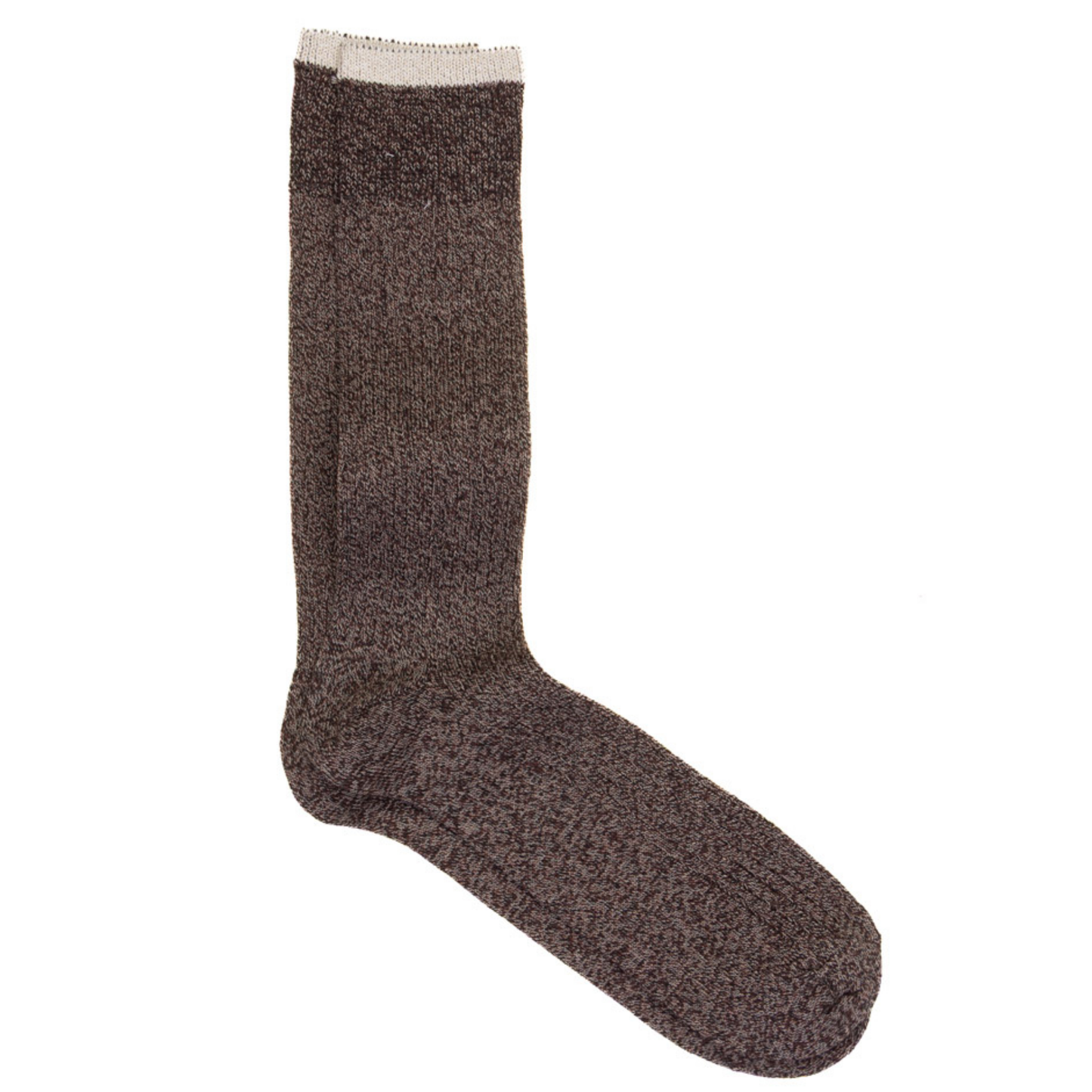 Solid Woven Socks (Brown)