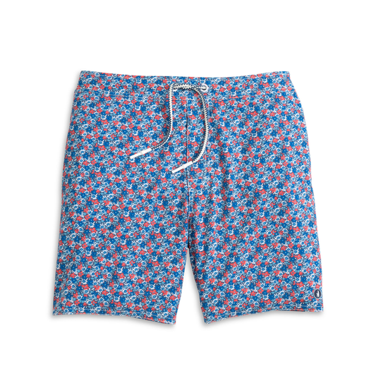 The Half Elastic 7" Surf Shorts - Freesia (Navy)