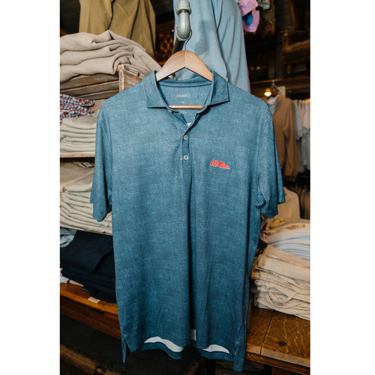 Ole Miss Gibson Performance Polo (Midnight Navy)