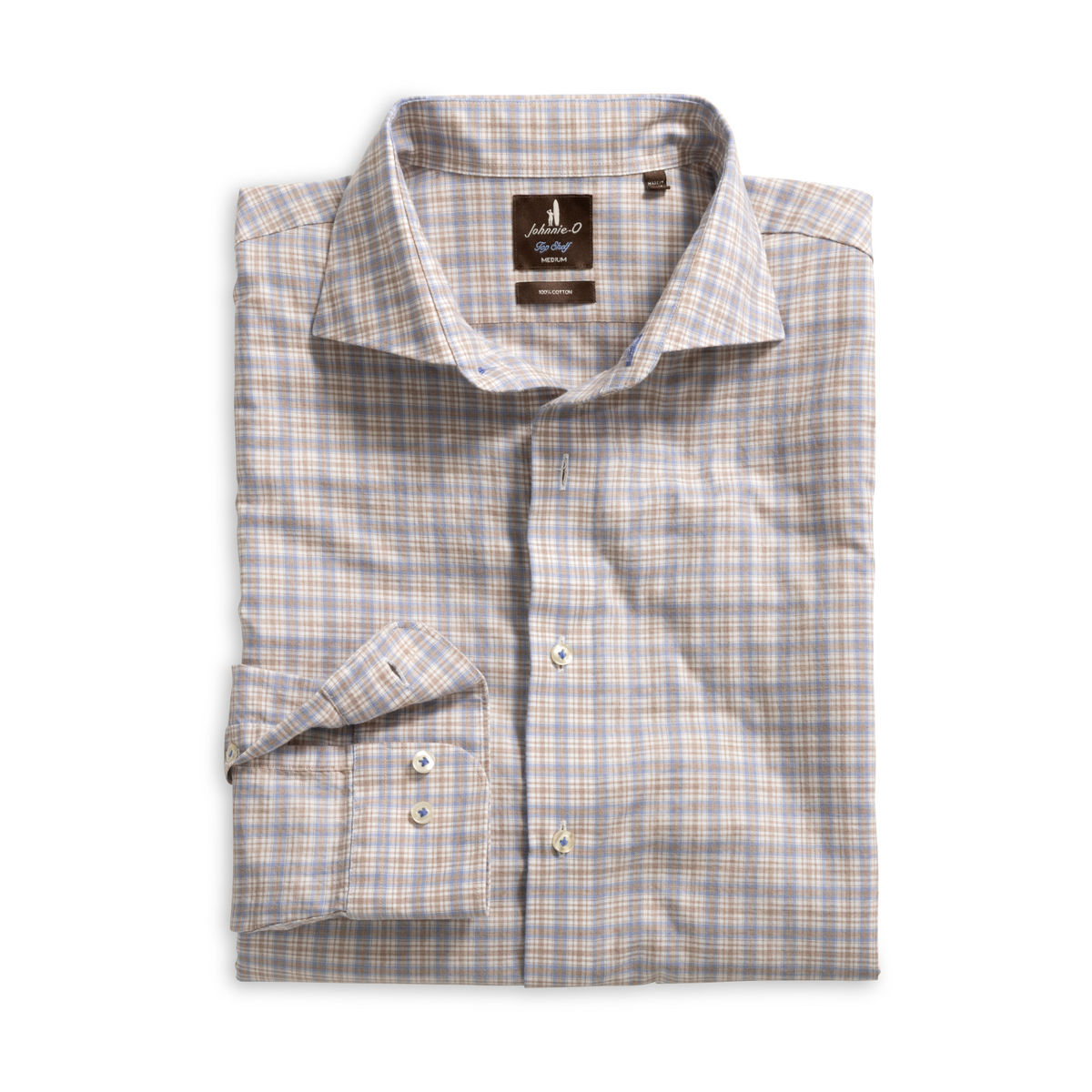 Top Shelf Cotton Button Down Shirt - Bayview Pane (Maliblu)