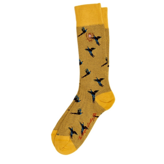 Pheasant Peruvian Pima Cotton Socks (Sunflower)