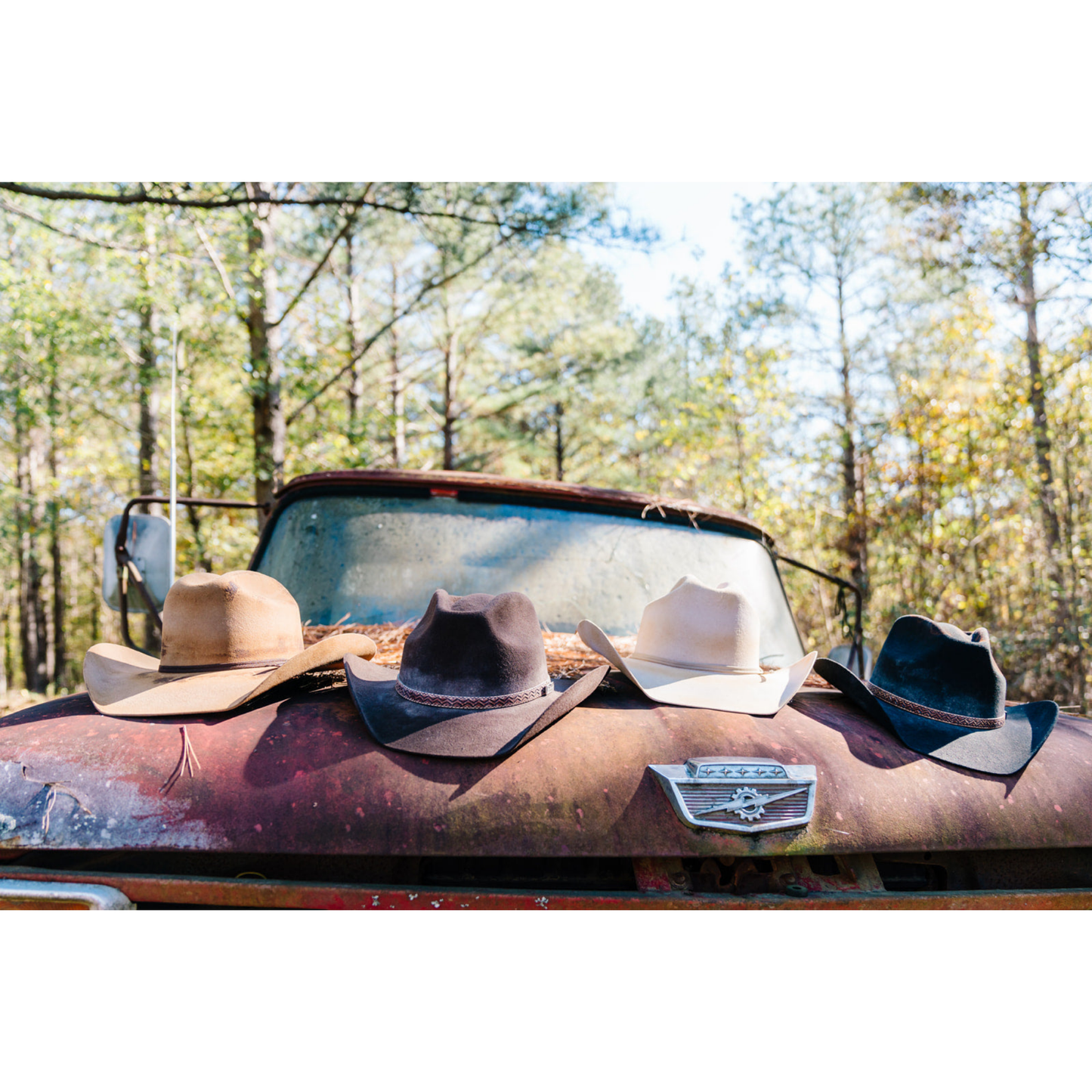 Hand Sanded Ranch Hats
