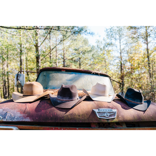 Hand Sanded Ranch Hats