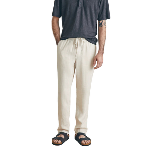 Linen Drawstring Pant (Weathered Sand)