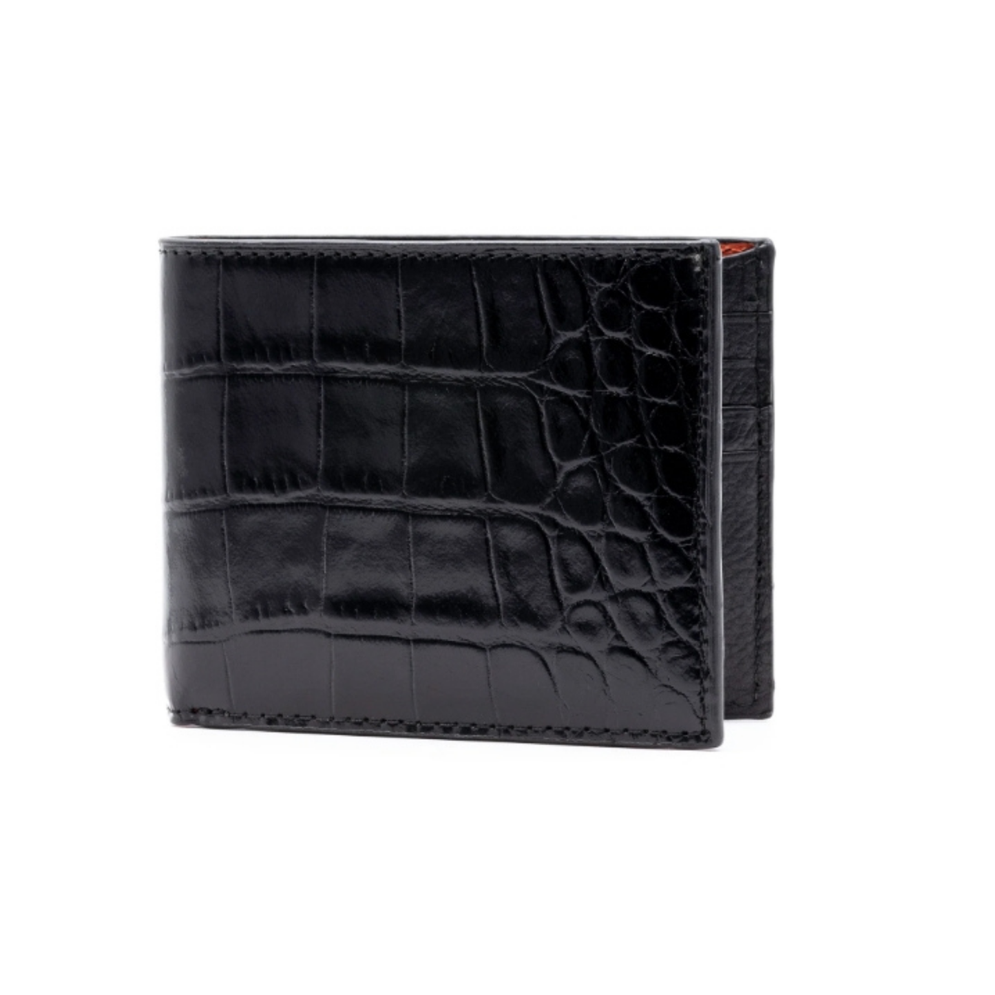 Anthony Alligator Grain Billfold (Black)