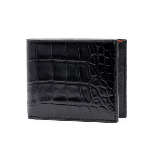 Anthony Alligator Grain Billfold (Black)