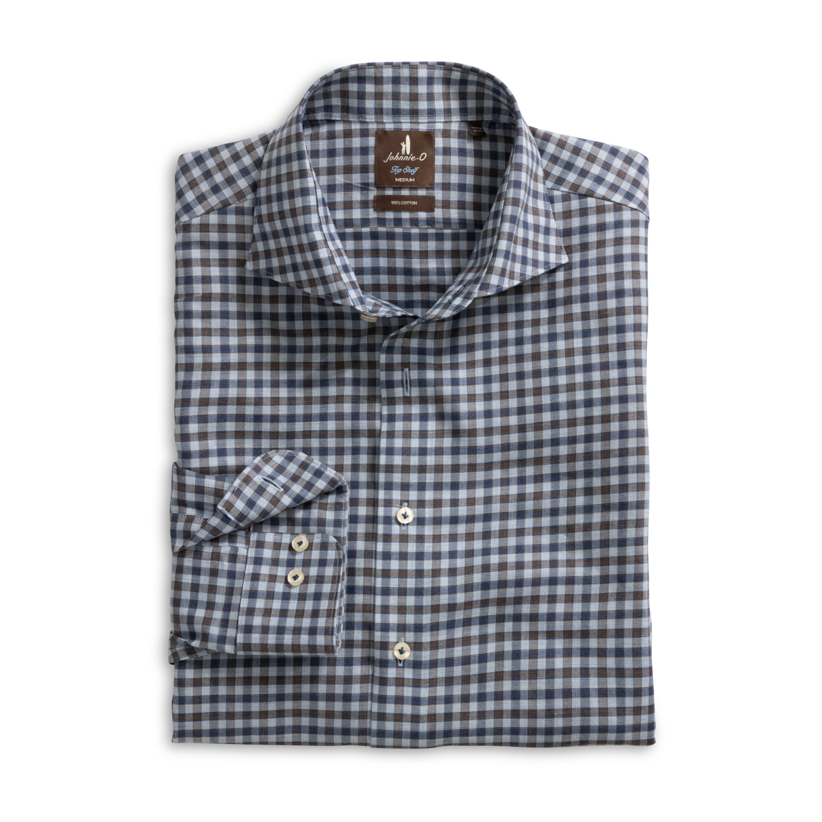 Top Shelf Cotton Button Down Shirt - Amalfi Gingham (Lake)