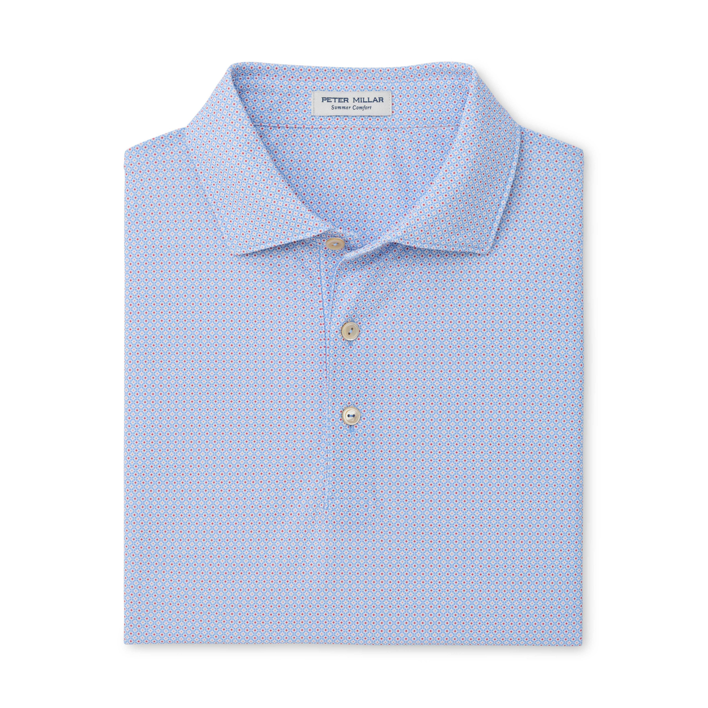 Mosaic Performance Mesh Polo (Estate Blue)