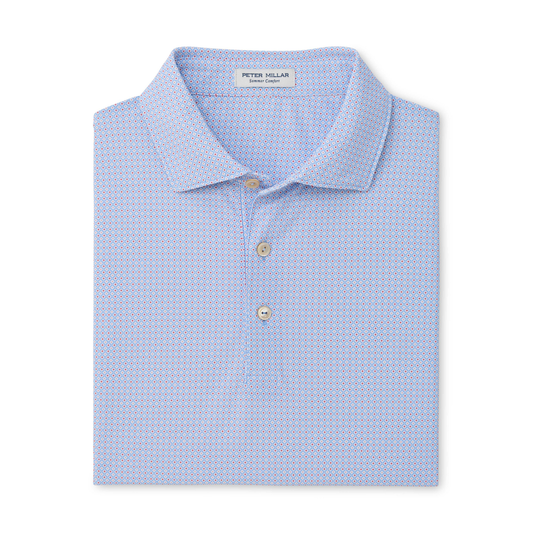Mosaic Performance Mesh Polo (Estate Blue)