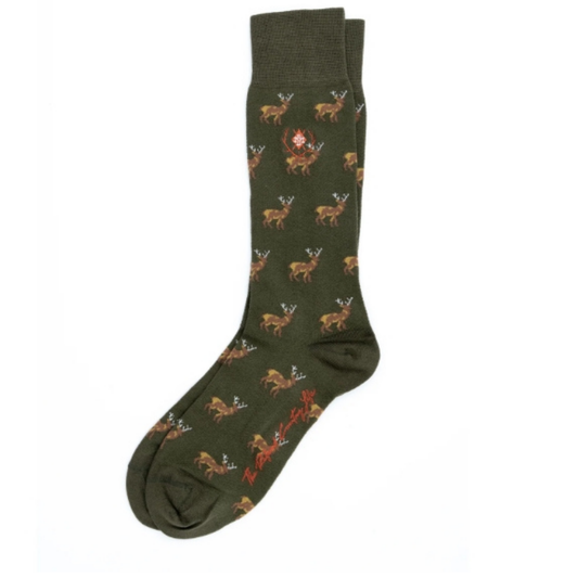 Elk Peruvian Pima Cotton Socks (Military Green)