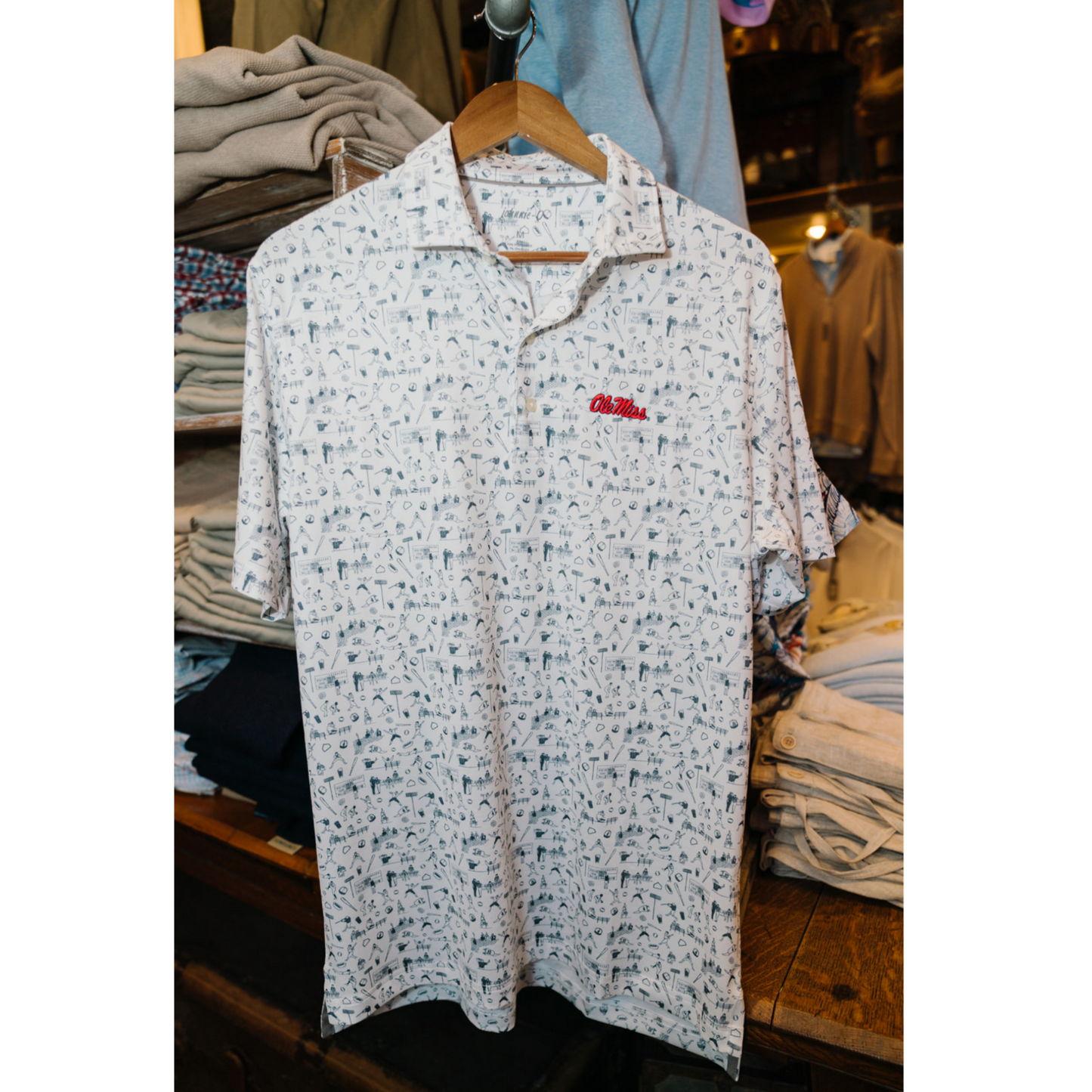 Ole Miss Ballpark Polo (Midnight Navy)