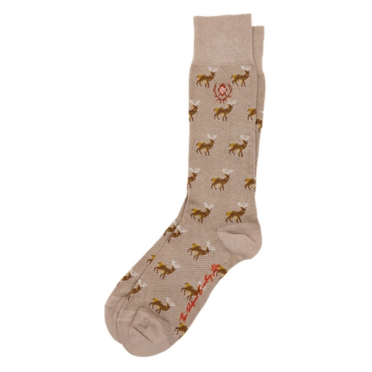 Elk Peruvian Pima Cotton Socks (Oatmeal)