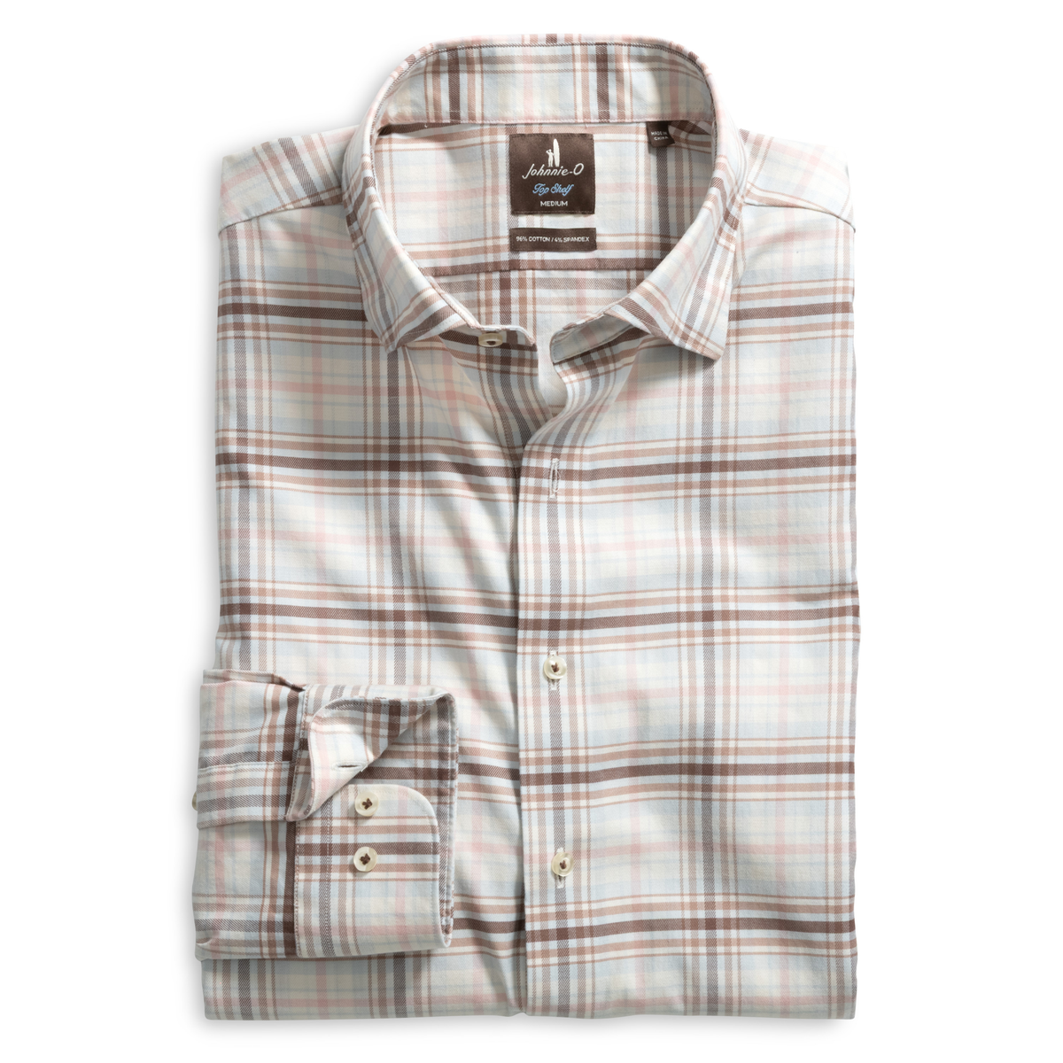 Top Shelf Button Down Shirt - Palisades Plaid (Cork)