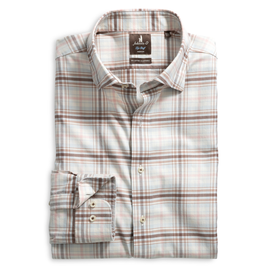 Top Shelf Button Down Shirt - Palisades Plaid (Cork)