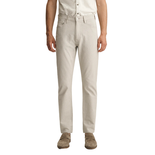 Courage Straight Leg Pants (Stone Seersucker)