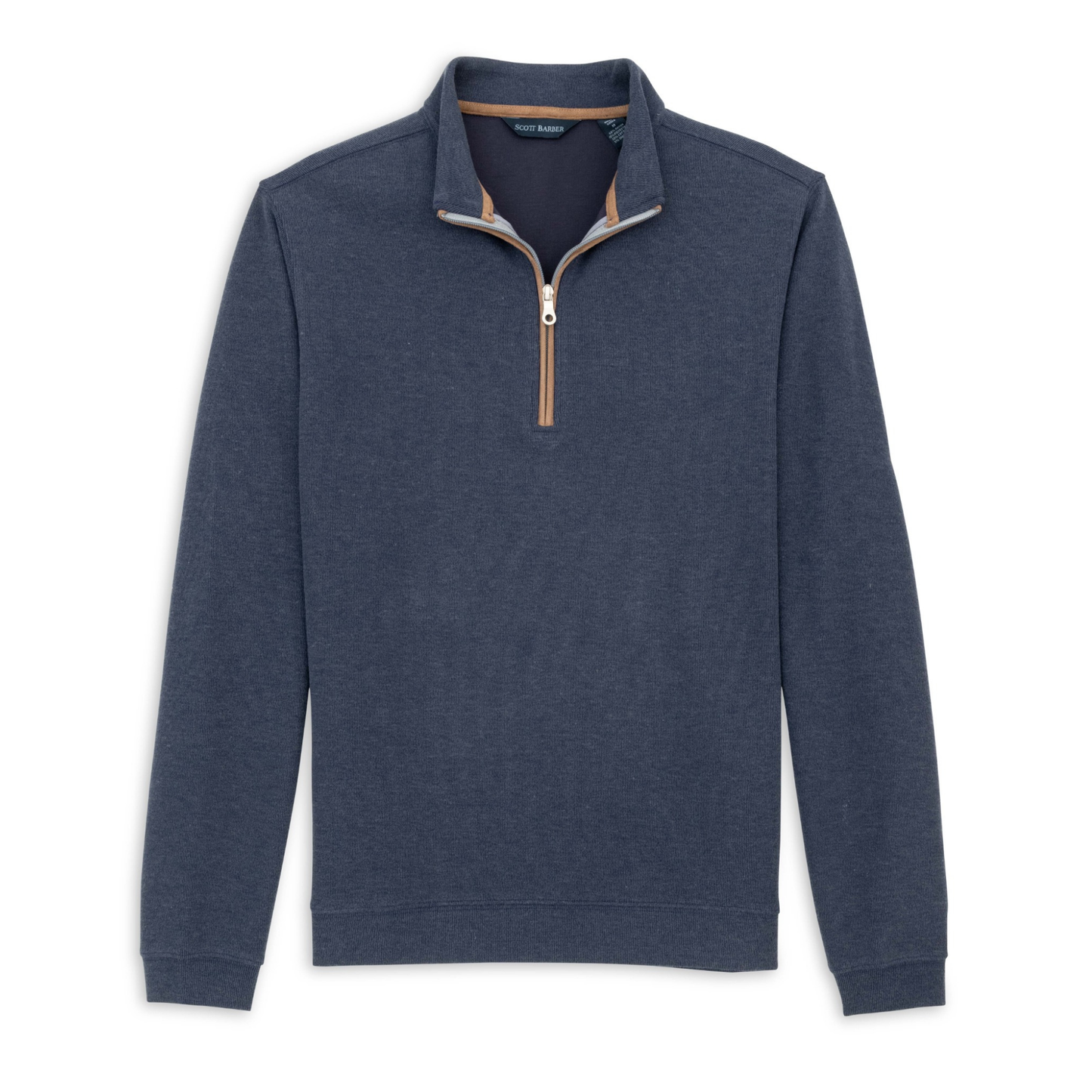 Stretch Heather Fleece Pullover (Navy)