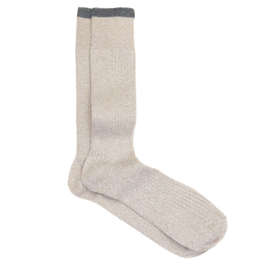 Solid Woven Socks (Oatmeal)