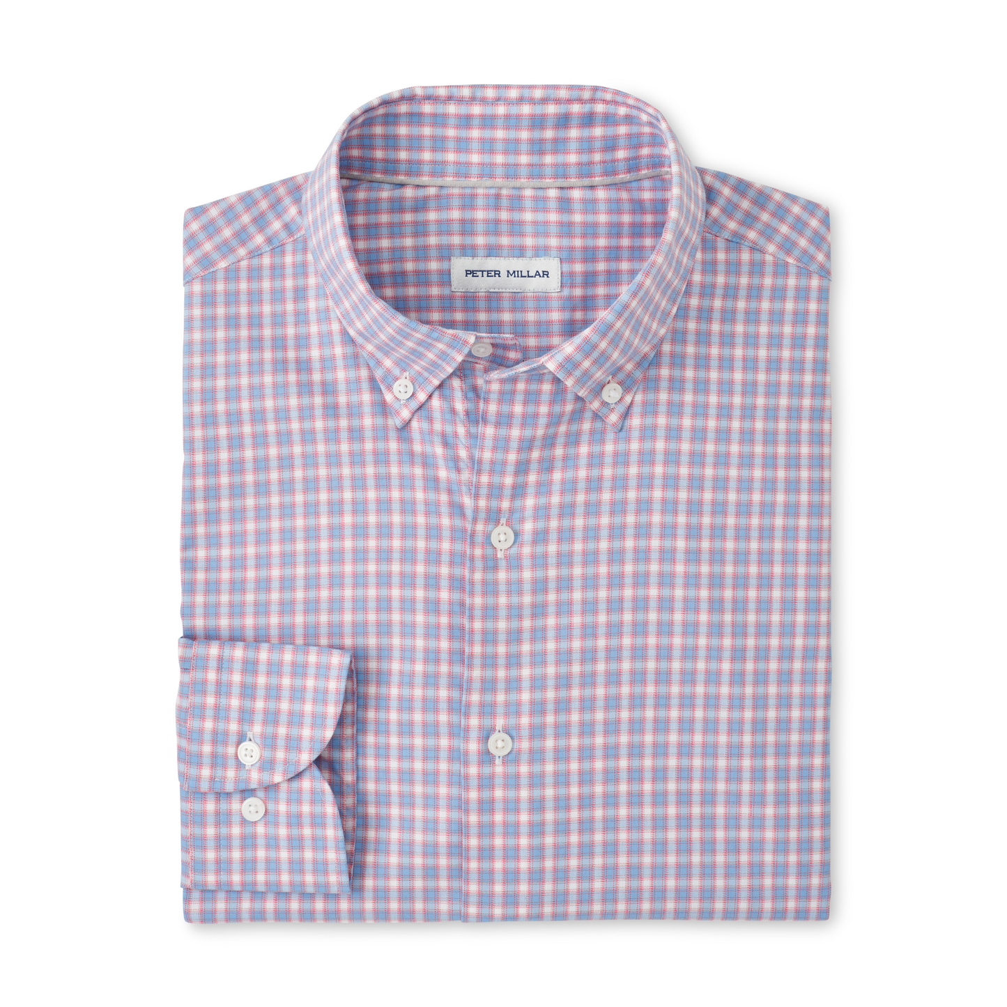 Felix Crown Lite Cotton-Stretch Sport Shirt (Chili Red)