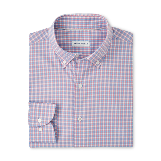 Felix Crown Lite Cotton-Stretch Sport Shirt (Chili Red)