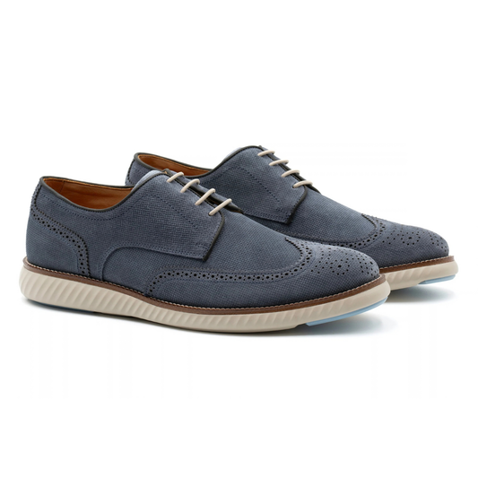 CountryAire Suede Wingtip (Marine)