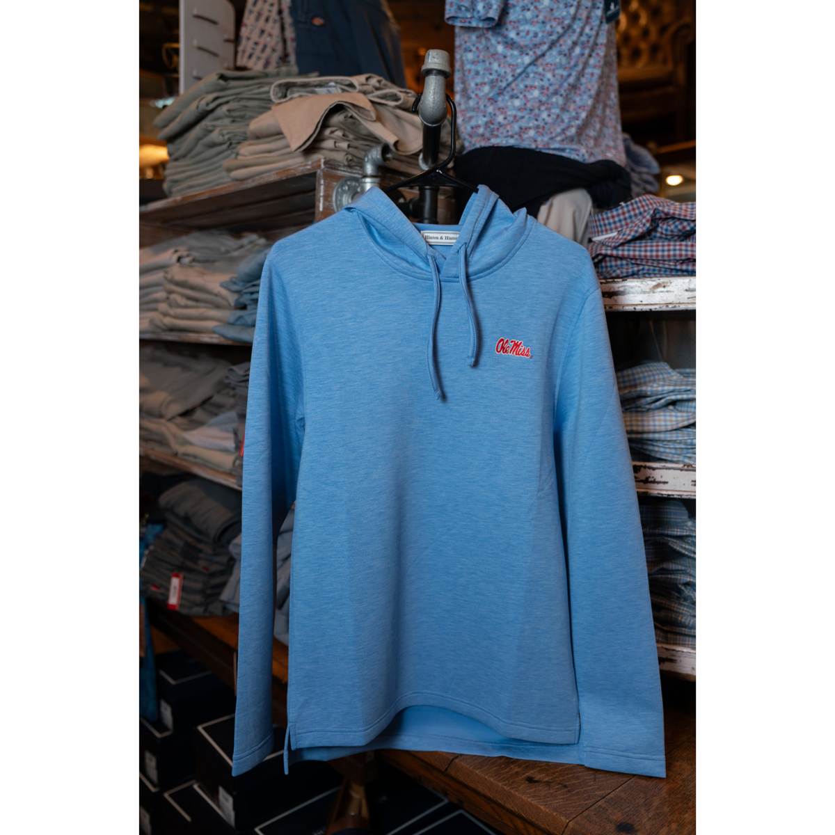Hinton & Hinton Ole Miss Spring Hoodie (Nautical Heather)