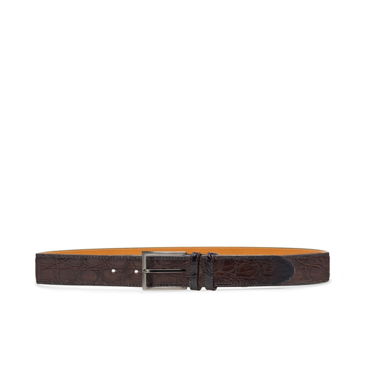 Eastwood Crocodile Belt (Brown)