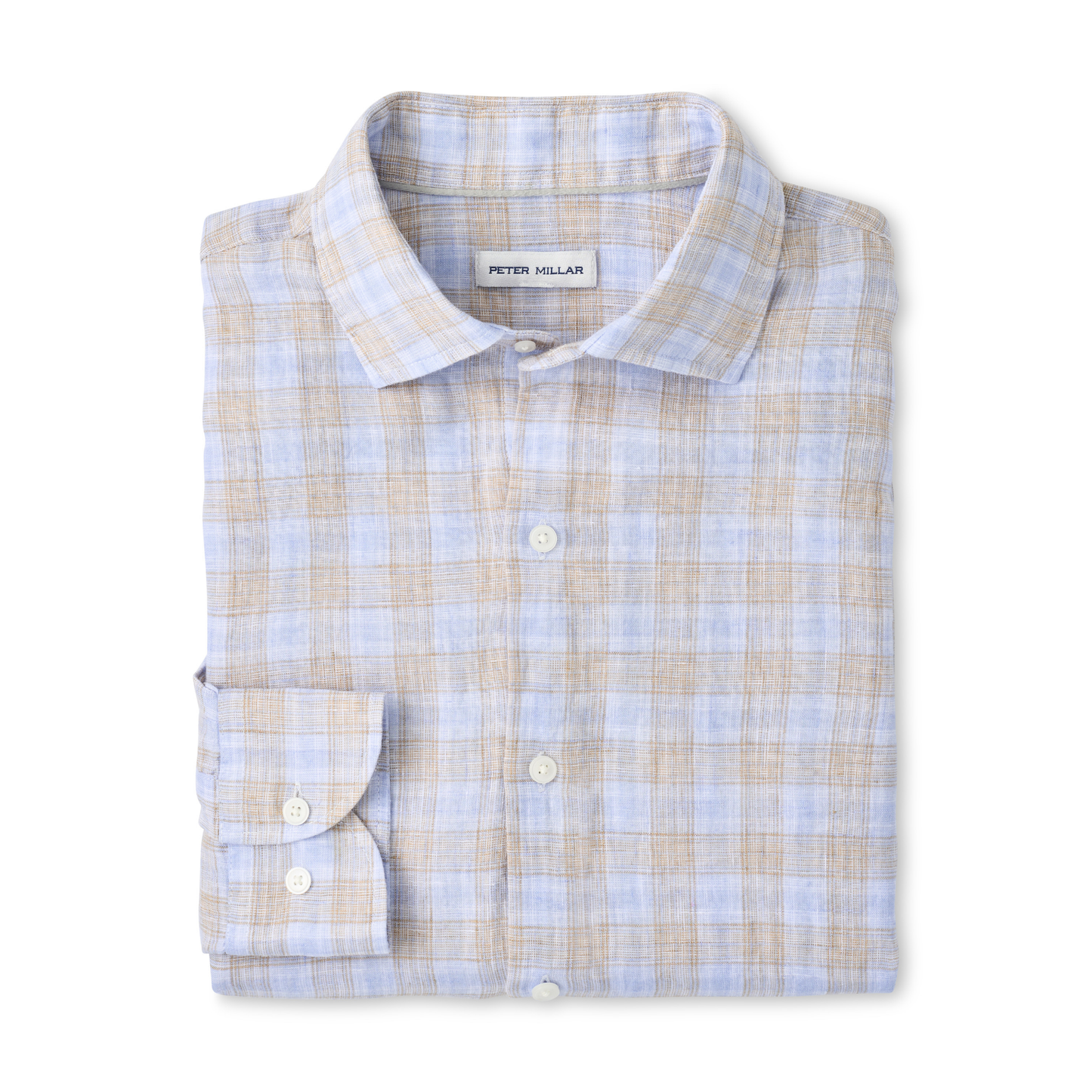 Milo Linen Sport Shirt (Cloudy Blue)