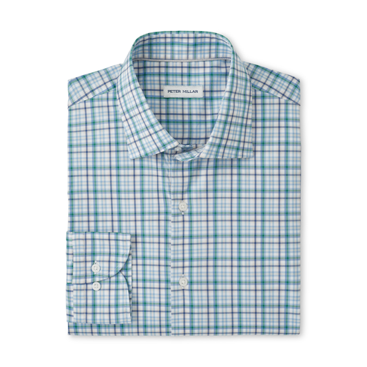 Simon Crown Lite Cotton-Stretch Sport Shirt (Windsor Blue)