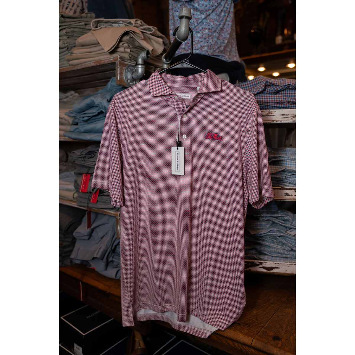 Hinton & Hinton Ole Miss Chuck Polo (Red/White/Blue)
