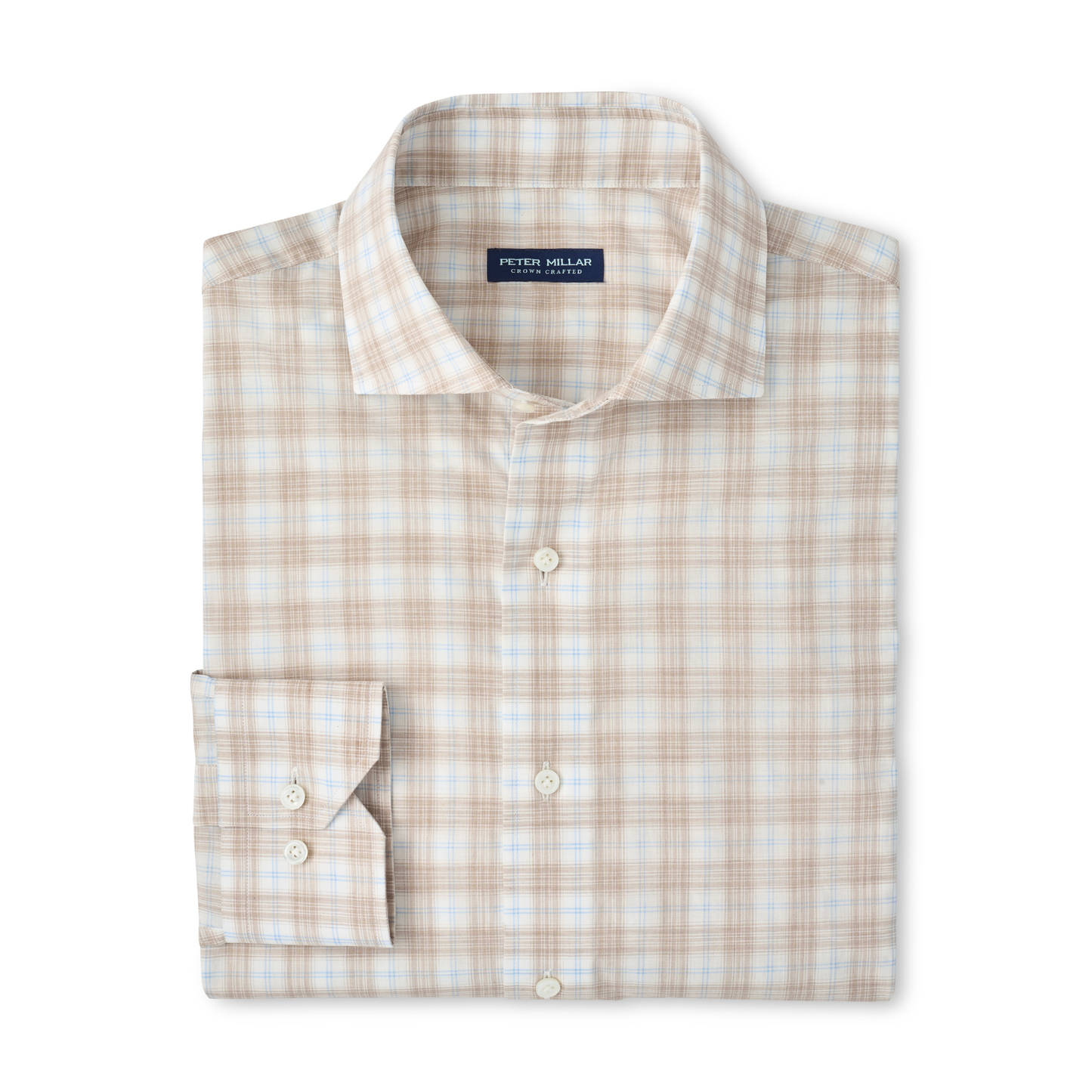 Venzone Italian Poplin Sport Shirt (Truffle)