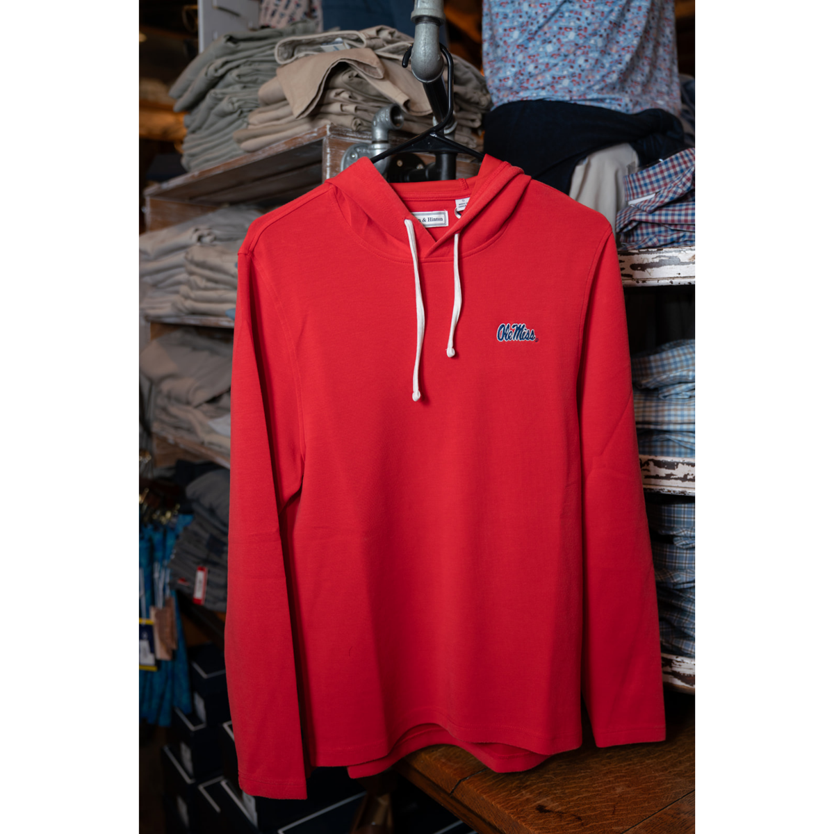 Hinton & Hinton Ole Miss Spring Hoodie (Red)
