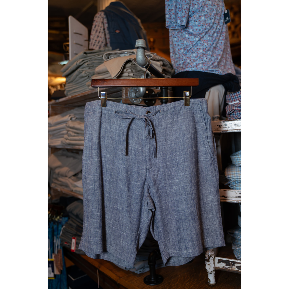 Sundunes Linen Shorts (Navy)