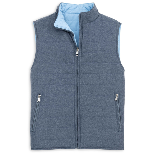 Reversible Quilted Vest (Denim)