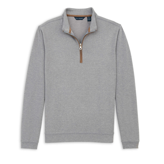 Stretch Heather Fleece Pullover (Grey Heather)
