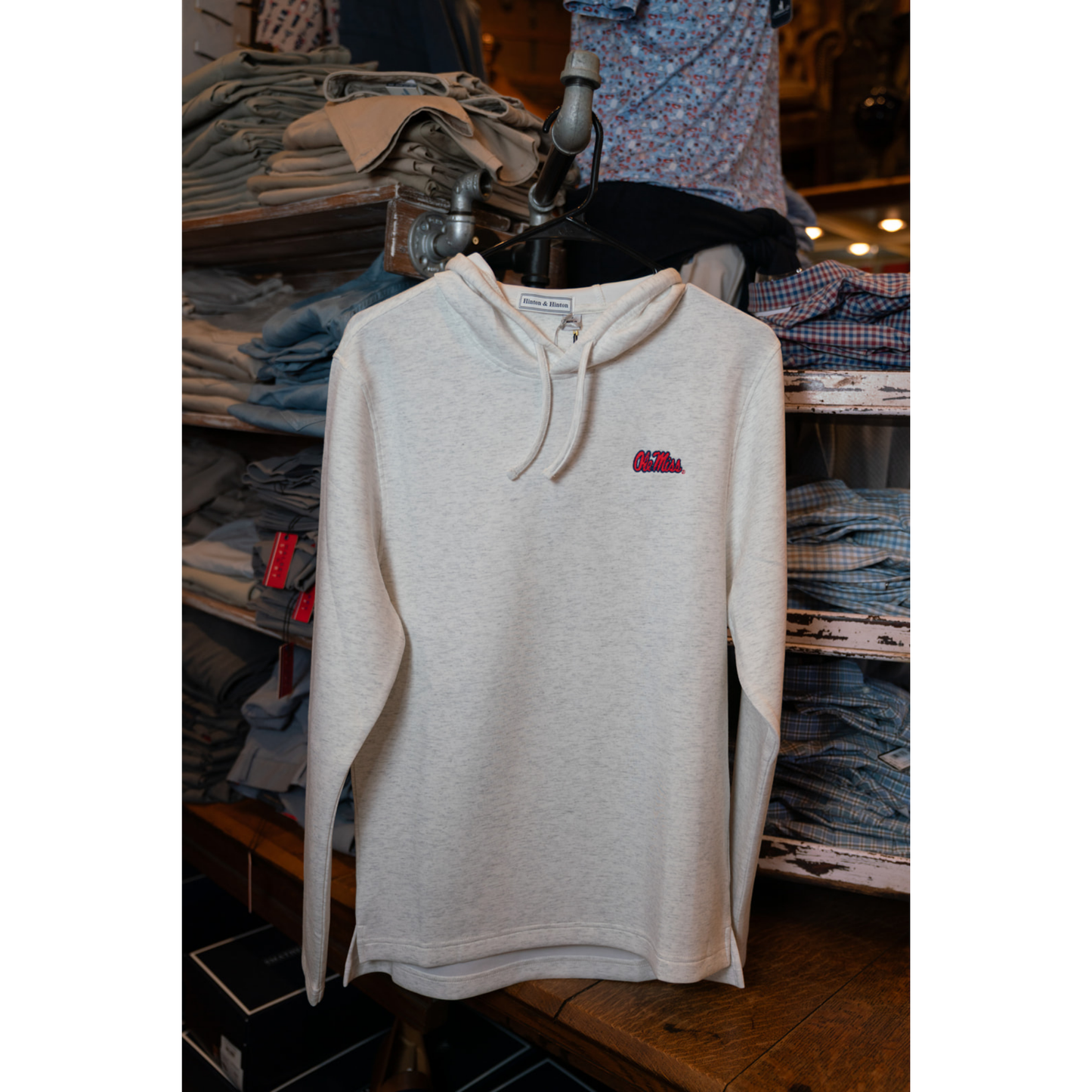 Hinton & Hinton Ole Miss Spring Hoodie (Cloud Heather)