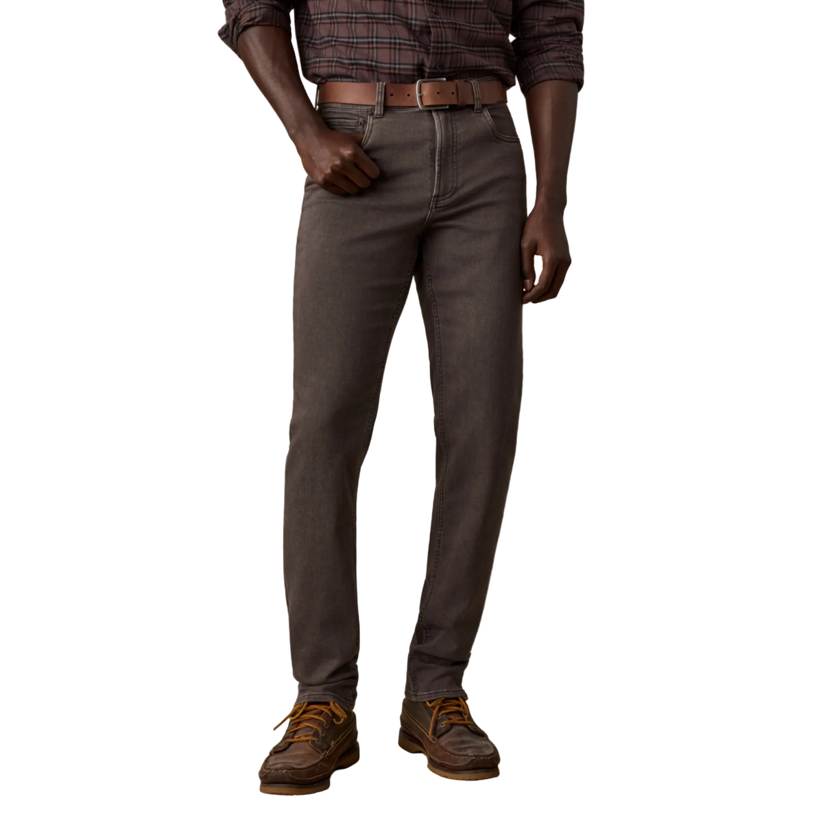 Stretch Terry 5-Pocket Pant (Coast Brown)
