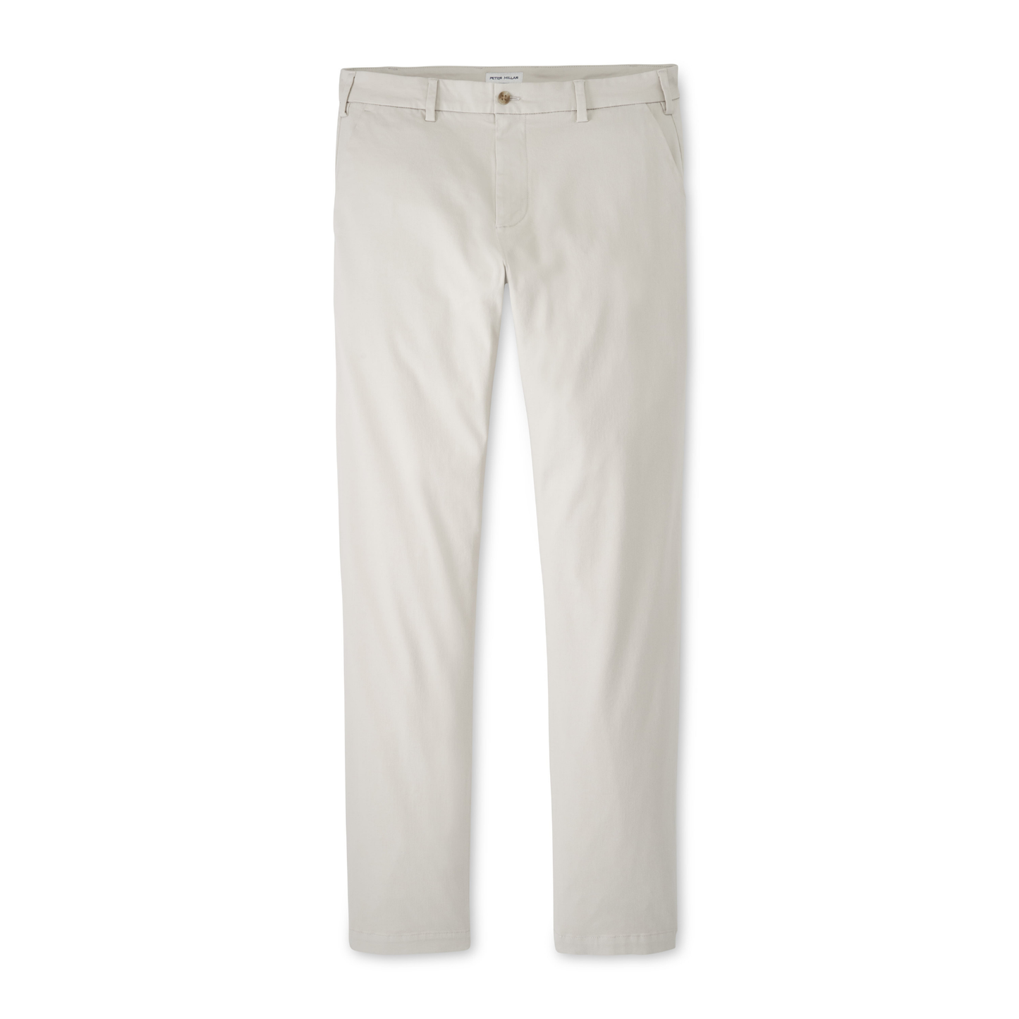 Signature Sateen Flat Front Trouser (Stone)