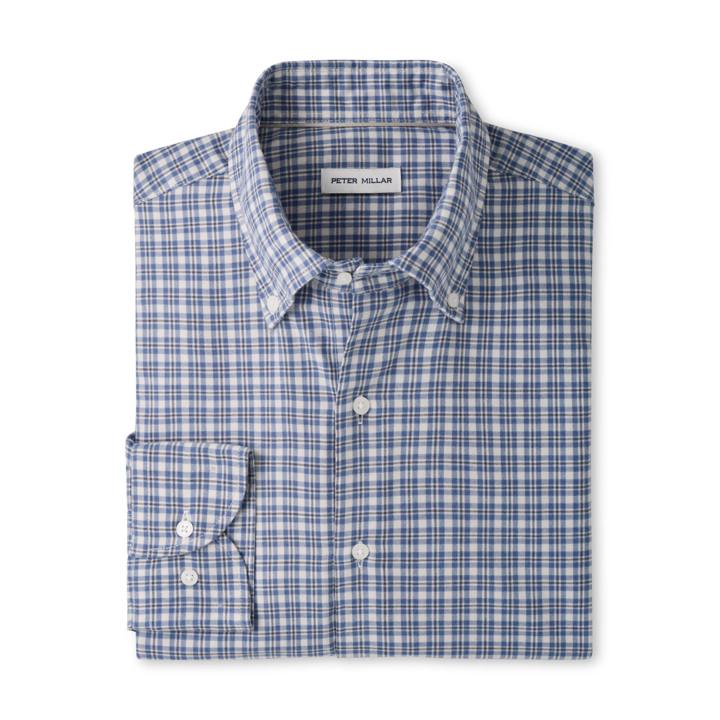 Oliver Performance Flannel Sport Shirt (Crown Blue)