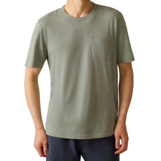 Sunwashed Regenerative Pocket Tee (Sage Creek)