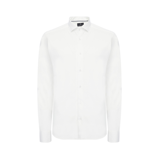 Luchiano Visconti Button Down (White Stretch)