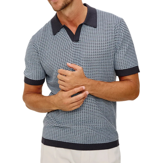 Hayden Polo Shirt (Blue Lagoon Ripple)