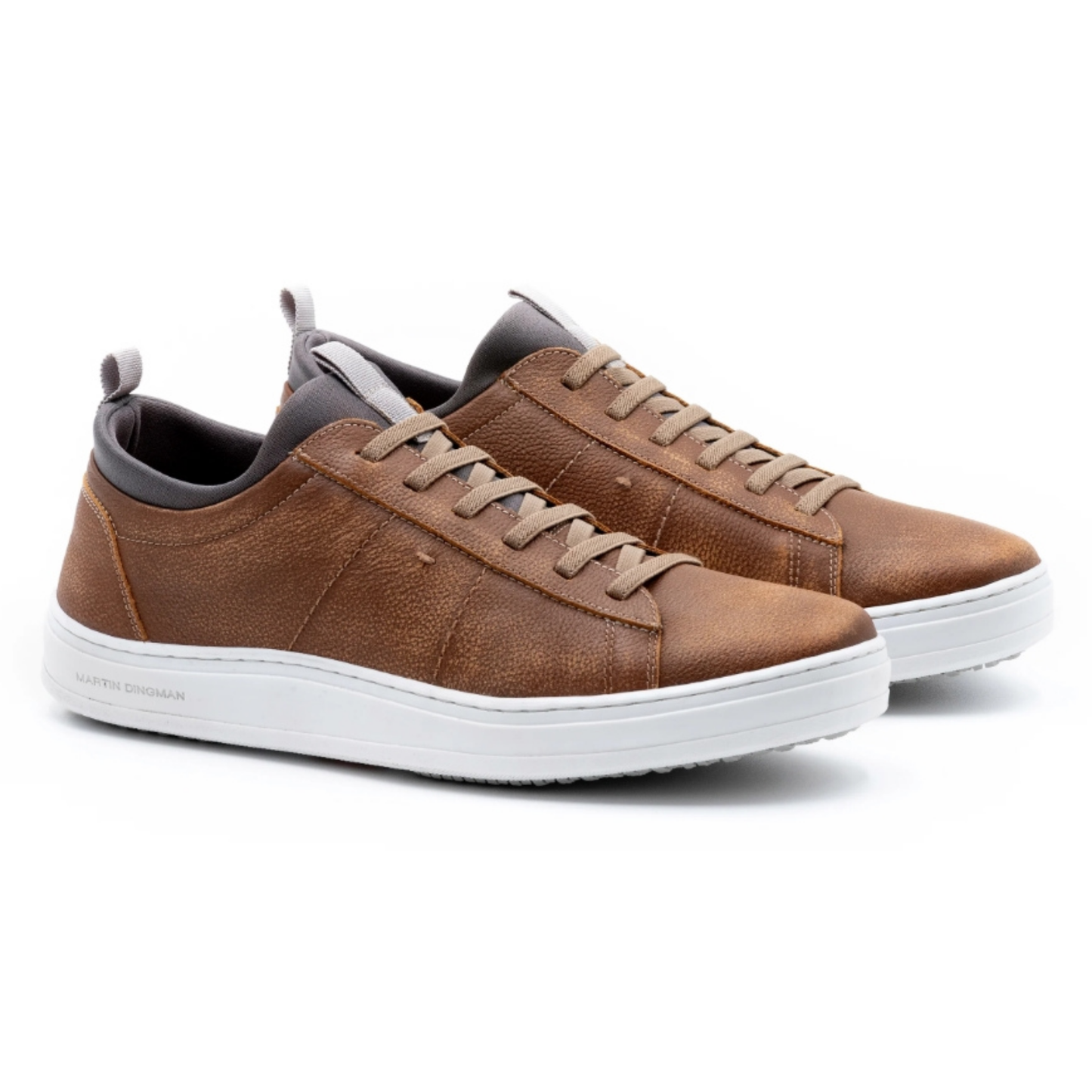 Cameron Pebble Grain Sneakers (Old Saddle)