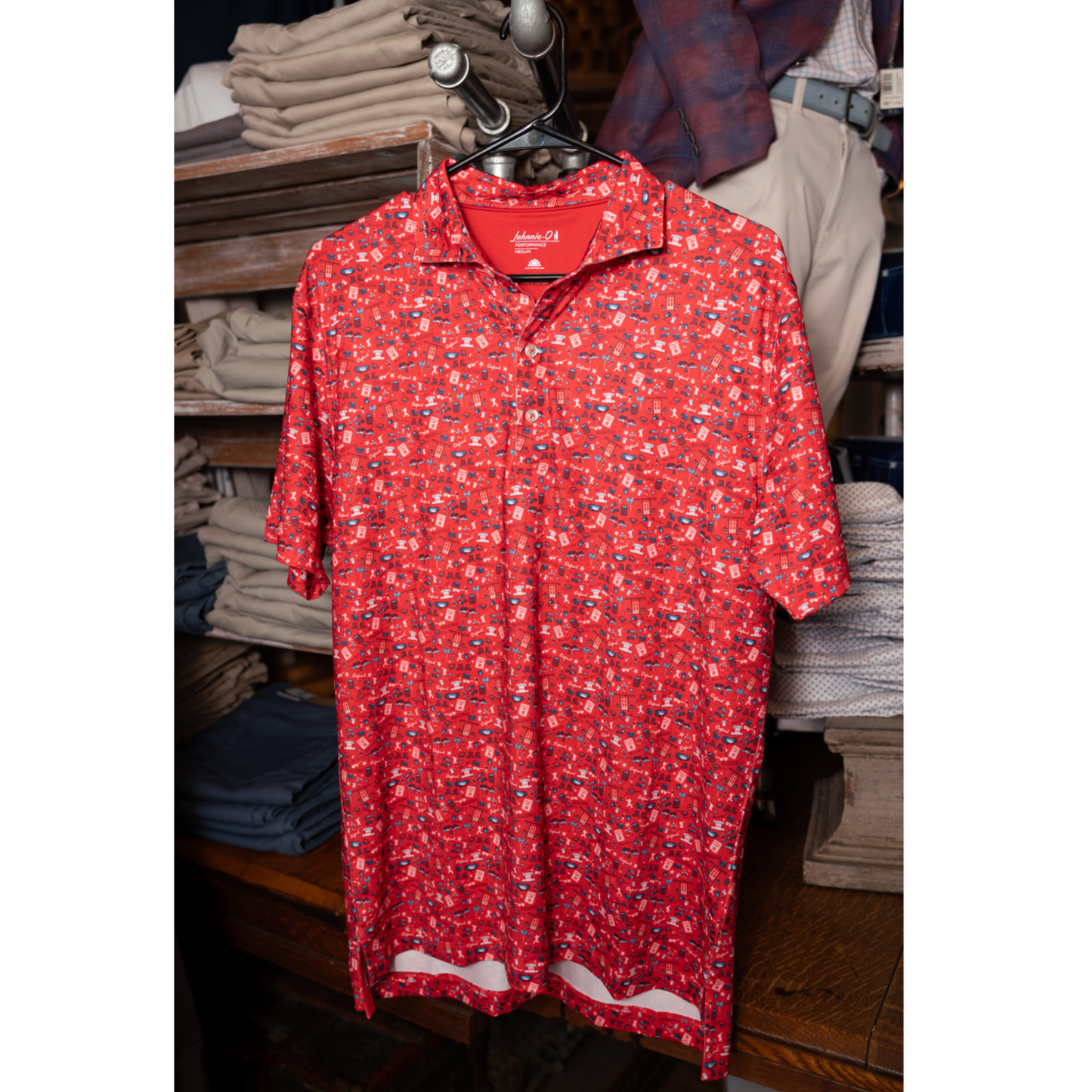 Destination Oxford Polo (Malibu Red)