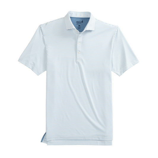 Performance Jersey Polo - Michael Stripe (White)