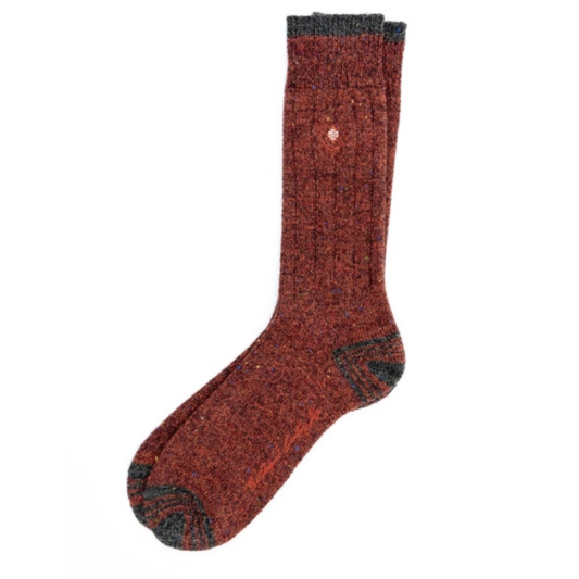 Donegal Andean Alpaca Yarn Socks (Rust)