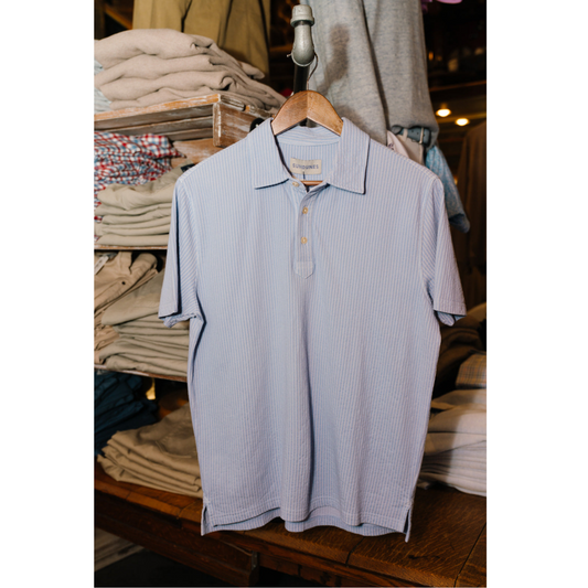 Sundunes Short Sleeve Ribbed Polo (Rain)