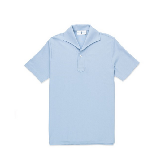 Short Sleeves Tailored Polo (Lt Blue)