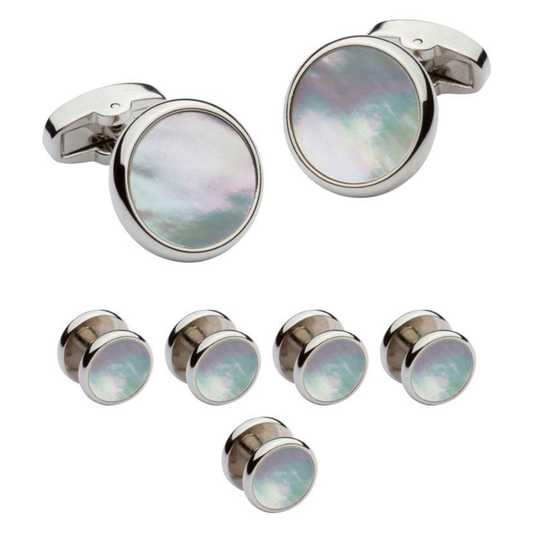 Bocara Stud Set (Round Mother of Pearl)
