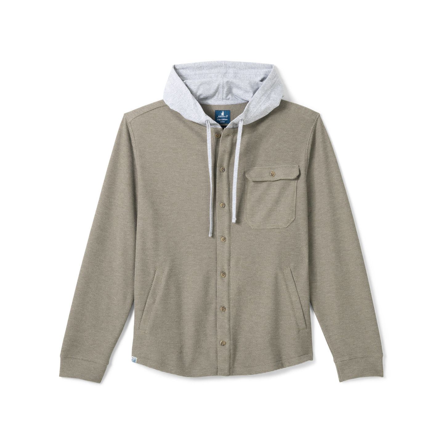 Jersey Hood Shacket (Tan)