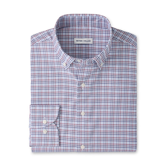 Wayne Performance Twill Sport Shirt (Blue Freesia)